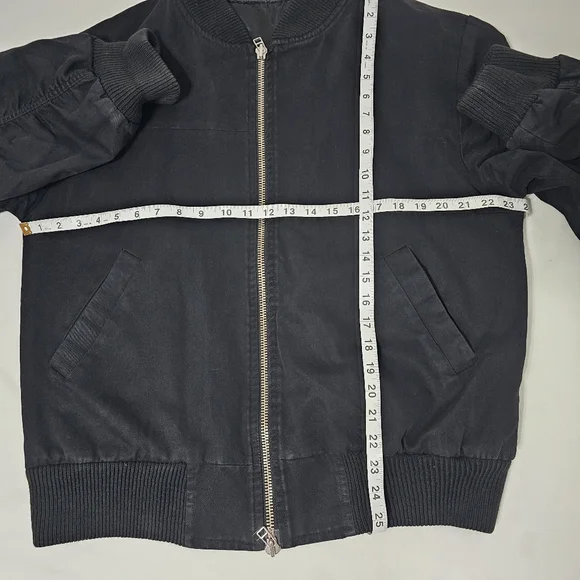 Nid de Guêpes Studio Black Bomber Jacket Made in France Size L